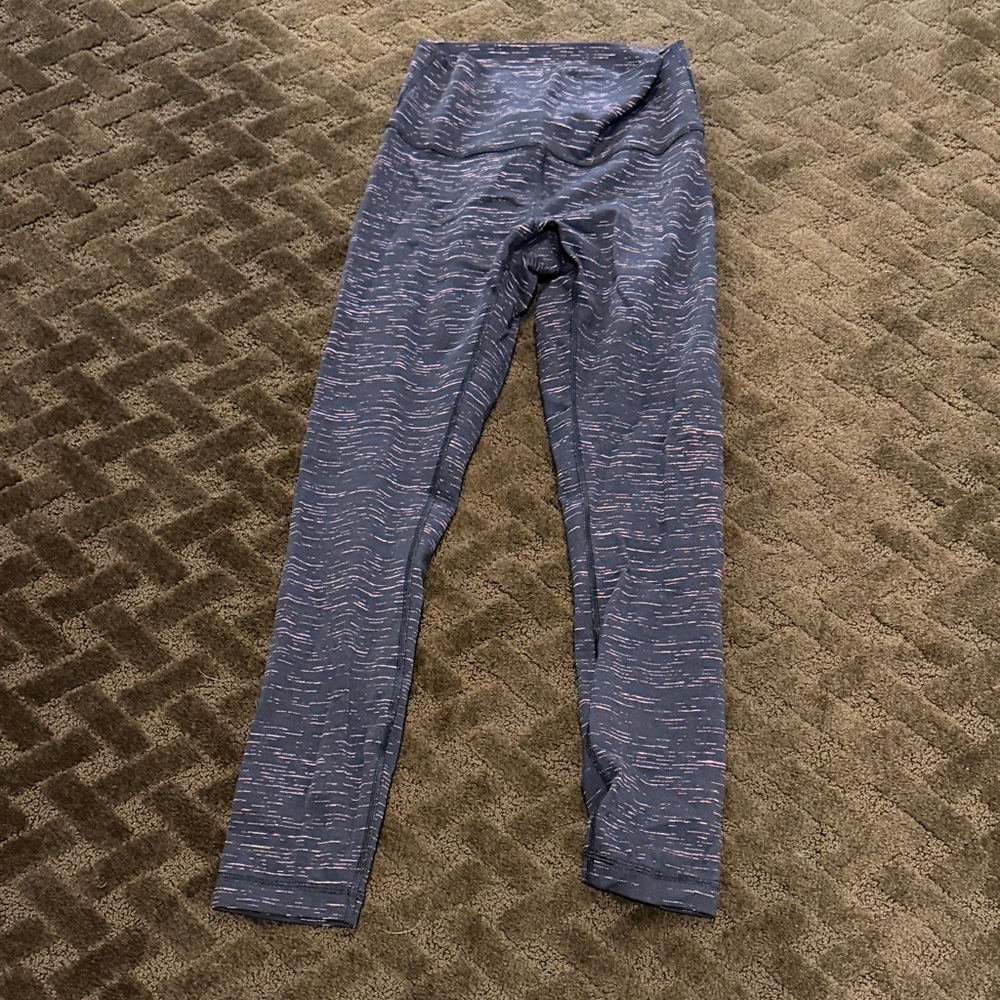 lululemon athletica Blue Patterned Leggings